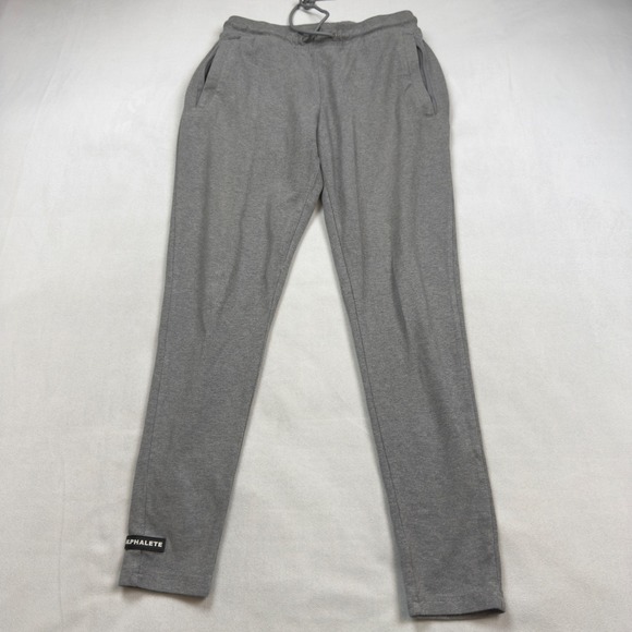 Alphalete Other - Alphalete Mens Tapered Joggers Gray Athletic Gym Sweatpants Size M Zip Pockets